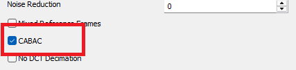 H.264 codec: CABAC