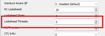 H.265: Lookahead Threads