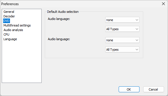 DVD/Blu-ray default audio and subtitle settings