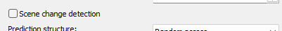 SVT AV1: Scene Change Detection setting