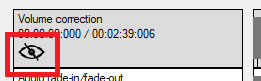 Volume correction filter disabled