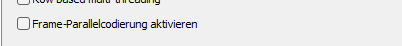 AOM AV1: Frame-Parallel-Encode aktivieren