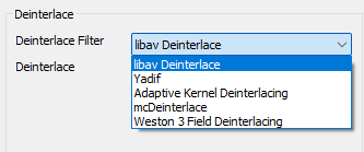 Deinterlace Filter