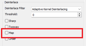 Adaptive Kernel Deinterlacing: Order setting