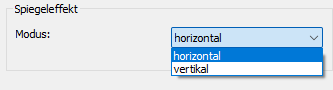 Spiegeleffekt Modus