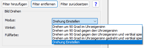 Bild drehen Modus